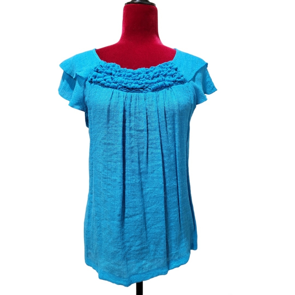 Dress Barn ruffle sleeve top